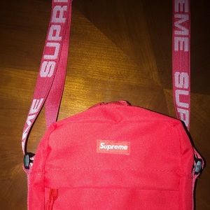 Red Supreme Shoulder Bag